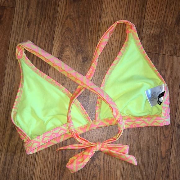 O’Neill Neon Aztec Triangle Bikini Top - Picture 4 of 5